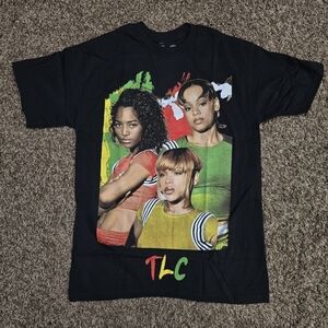 TLC Graphic Shirt S/M Retro Left Eye 90s Hip Hop Rap NWOT